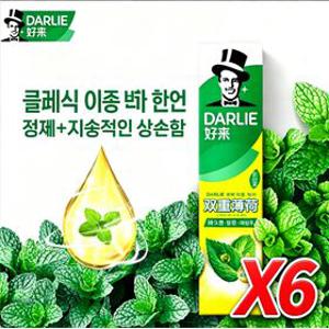 3+3홍콩 달리치약 대용량 액션 더블민트 225g 6개입