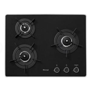 3구 빌트인 가스쿡탑 RBR-P6501D 블랙펄