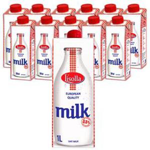 믈레코비타 리솔라 수입 폴란드 멸균우유 1000ml, 12개