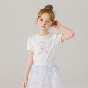 레이스냥이 셔링 반팔 티 JYUTO59