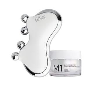 리파 카사 CAXA M1 얼굴 괄사 마사지+가히 바운싱크림 50ml 1개 세트 탄력 리프팅
