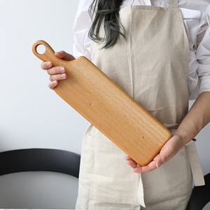아르보르 통원목 롱 슬림 손잡이 원목도마