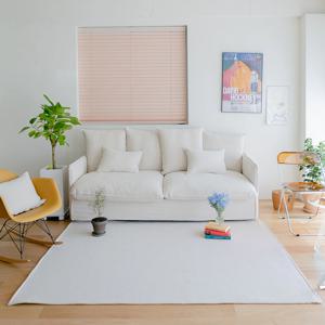 퓨어 체크 물세탁 사계절 피그먼트 주방매트 거실러그 6size 2colors