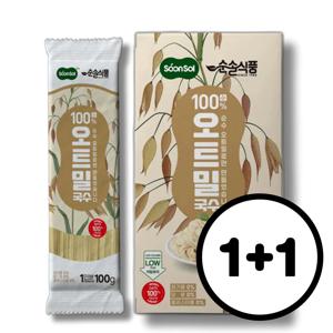 순솔 100% 순 오트밀면 오트밀 국수 2kg (1kg 2개)