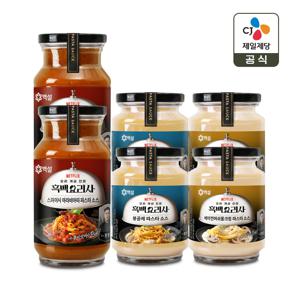 백설 파스타소스 아라비아따x2개+봉골레x2개+베이컨머쉬룸크림x2개
