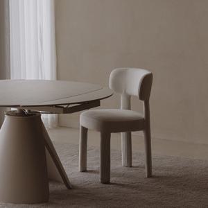 [리퍼] 피그먼트 G21 카페 화이트 패브릭 식탁의자