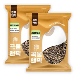 곡물앤픽 26년산 국산 검정찰보리 4kg(2kg+2kg) 흑보리 흑찰보리쌀