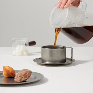 빈티지 스텐 커피잔 세트
