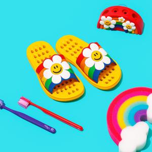 키즈 욕실 슬리퍼 욕실화(210) - Rainbow Smile