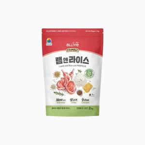 패밀리 램앤라이스 2kg 강아지 유산균 사료
