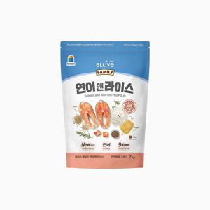패밀리 연어앤라이스 2kg 강아지 유산균 사료
