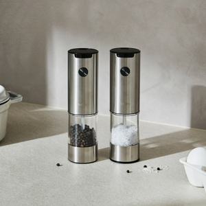 1+1 전동 그라인더 스텐 (대) 6단계 세라믹 소금 후추
