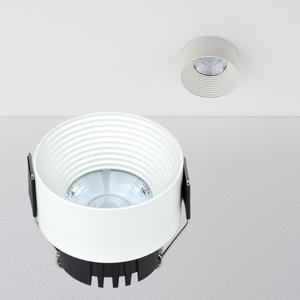 LED 라운드리플 반매입등 타공55mm 2인치 8W 다운라이트 플리커프리 조명
