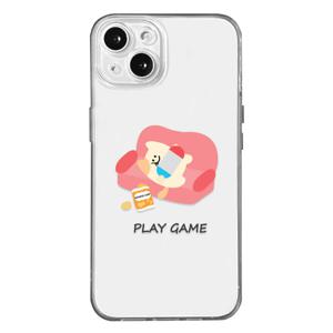 Play Game 뒹굴 쵸비 귀여운 캐릭터 투명 젤리 휴대폰 케이스
