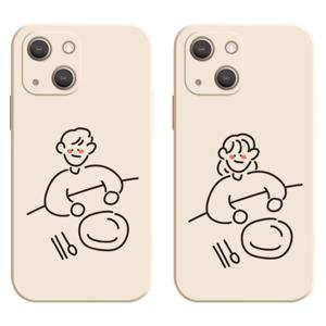 식사 디자인 프린팅 베이지 젤리 아이폰 갤럭시 커플 휴대폰 케이스