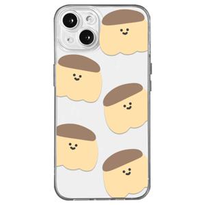 푸딩 캐릭터 패턴 프린팅 투명 TPU 갤럭시 아이폰 휴대폰 케이스