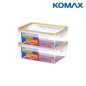 코멕스 밀폐용기 프레시코퍼 직사각3호 1.35L X 2개