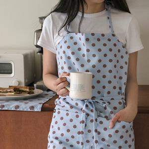 시리얼도트 앞치마 롱 원피스 남녀공용 주방 키친 홈데코 홈스타일링