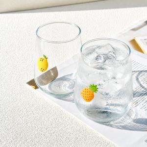 유리컵 물컵 에이드잔 맥주잔 과일 뚱뚱이 유리컵 425ml