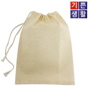국산 천연 삼베주머니(중) 20x27 면보 거름망 육수망