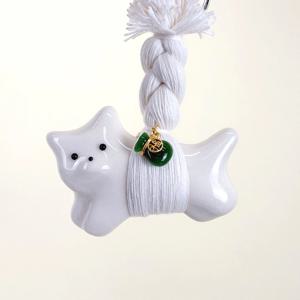핸드메이드 도자기 액막이 고양이 (도어벨 현관 이사 개업 집들이 신혼부부 선물 추천)