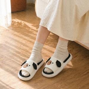 예쁜 커플용 바둑이 거실 실내화 홈 슬리퍼 집들이선물 룸슈즈 2size