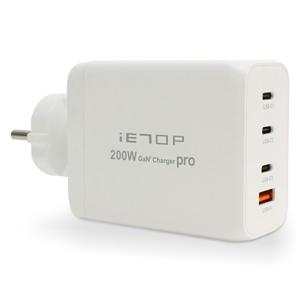 200W GAN 초고속 충전기 C타입 USB 4포트 올인원 분리형 듀얼 휴대폰 급속 멀티