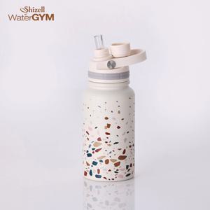 쉬젤 워터짐 SUS304 테라조 마그넷 텀블러(자석뚜껑) 600ml