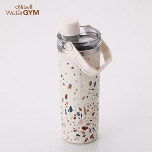 쉬젤 워터짐 SUS304 테라조 마그넷 텀블러(자석뚜껑) 900ml