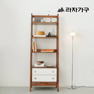 프리츠 SE0등급 원목 전면 수납장 4단 600 선반 책장