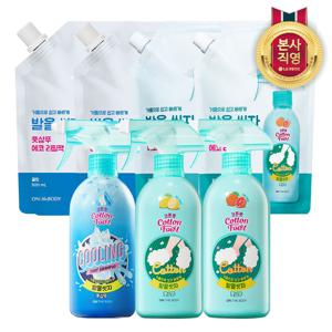 온더바디 풋샴푸 510ml 용기x1개+500ml 리필x4개(레몬/자몽/쿨링 택1)