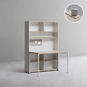 1200폭 5단 책상세트 (콘센트형)