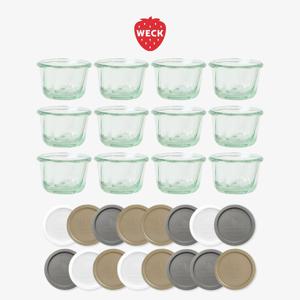 [공식수입사] 링케이크 561(165ml) 유리병 12개 + PE뚜껑 16개 세트