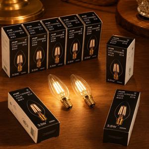 LED 에디슨 디밍 촛대구 C35 안정기 내장형램프 (E14) 3.5W (2200K) 전구