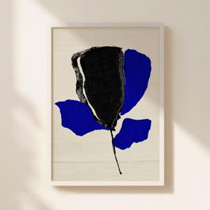 푸른 밤 모던 플라워 대형 추상화 거실 인테리어 그림 액자