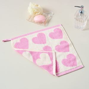 버블하트 핸드타월 34X34cm 65g PINK