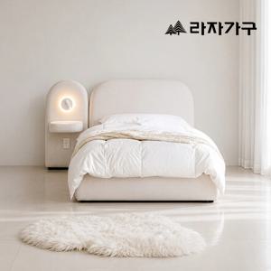 세라 조야 패브릭 호텔 서랍 수납 침대 프레임 SS 헤드형=협탁2