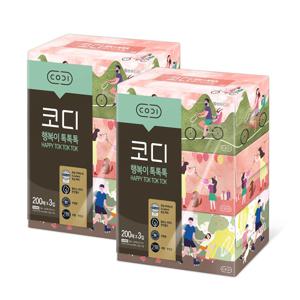 행복이 톡톡톡 200매  x 3개입 2팩