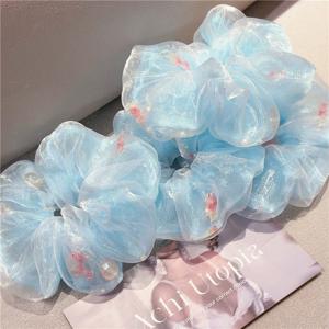 금붕어 감성 스크런치 헤어 머리 곱창 밴드 머리끈 밴드 헤어끈 악세사리 곱창머리끈 헤어밴드