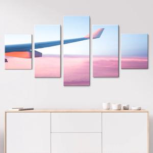 북유럽 거실인테리어그림 분할사진액자 대형캔버스 파스텔여행 5세트