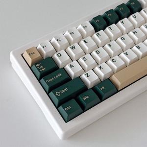 GMK 베이지 딥그린 녹색 포인트 키캡 CHERRY ABS 앱코 기계식 키보드 한무무 키캡