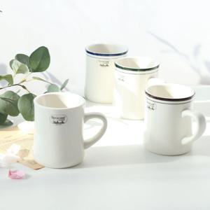 뉴욕 킹스인 오목 머그컵 400ml 도자기 머그 3colors