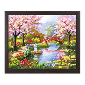 풍경 무릉도원 보석십자수 액자 세트 40x50