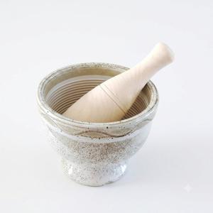 참 좋은 도자기 절구 2호 (지름 15 cm) 절구 깨갈이 마늘절구 김치절구
