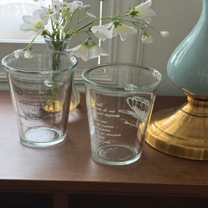 La Vie Est Belle, glass CUP (500ml)  대용량 유리컵