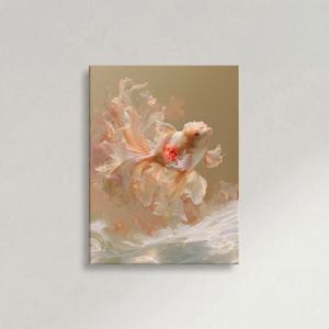 다복 잉어 그림 풍요 금붕어 풍수 인테리어 캔버스 액자 집들이 선물