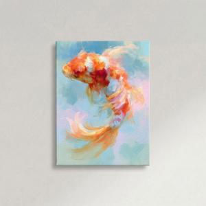 다복 번영 잉어 그림 풍수 인테리어 캔버스 액자 집들이 선물