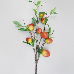 조화 천도 복숭아 나무 가지 92cm 과일모형