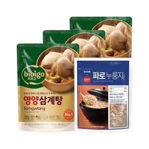 비비고 영양 삼계탕 800g x3개+파로누룽지 800g x1개