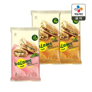 밸런스밀 치아바타 샌드위치 잠봉뵈르 3입 x1개+비프 콰트로치즈 3입 x2개(총 9개)